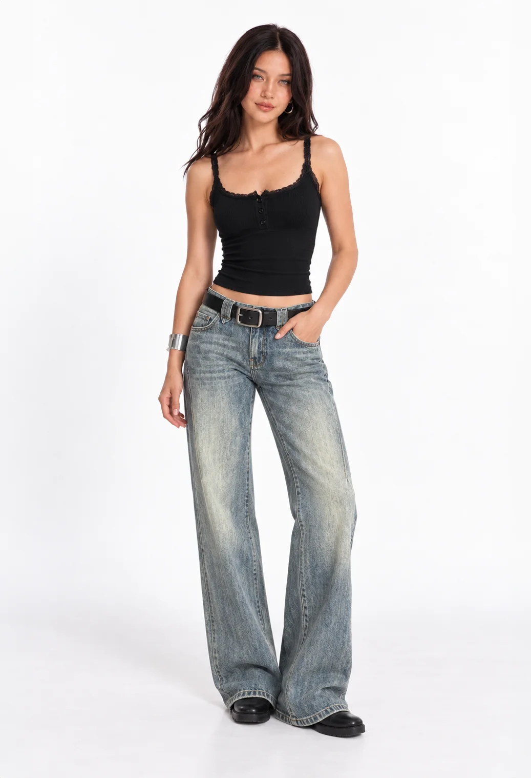 Elsie lace tank top